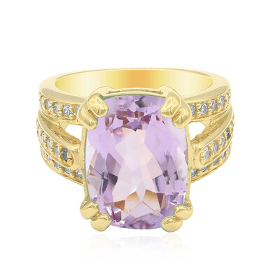 Anillo en plata con Amatista de Bolivia