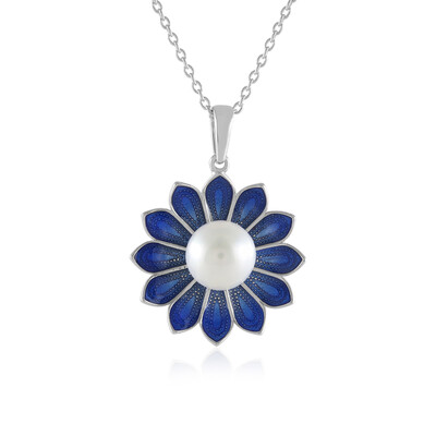 Collar en plata con Perla blanca Freshwater (Adela Silber)