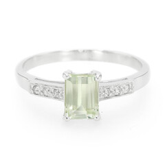 Anillo en plata con Cuncita amarillo canario