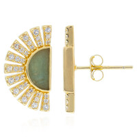 Pendientes en plata con Amazonita