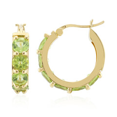 Pendientes en plata con Peridoto de Birmania