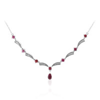 Collar en plata con Rubí