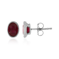 Pendientes en plata con Rubí de Madagascar