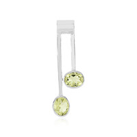 Colgante en plata con Cuarzo del Ouro Verde