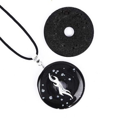Accesorio en plata con Perla de lava