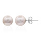 Pendientes en plata con Perla Ming púrpura (TPC)