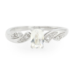 Anillo en plata con Berilo del Himalaya