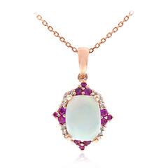 Collar en oro con Ópalo Welo AAA