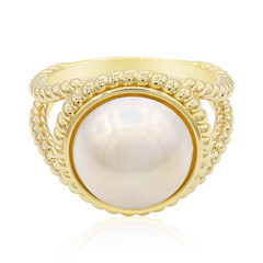 Anillo en plata con Perla Mabe (TPC)