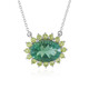 Collar en plata con Fluorita verde