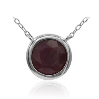 Collar en plata con Rubí