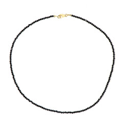 Collar en plata con Espinela negra