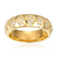 Anillo en plata con Topacio blanco