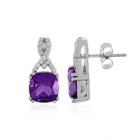 Pendientes en plata con Amatista de Siberia