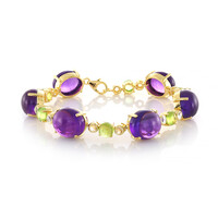 Brazalete en plata con Amatista