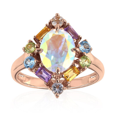 Anillo en plata con Topacio Rayo de Luna