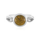 Anillo en plata con Zircón amarillo