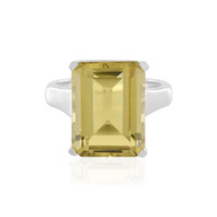 Anillo en plata con Quarzo limón