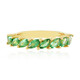 Anillo en plata con Apatita verde