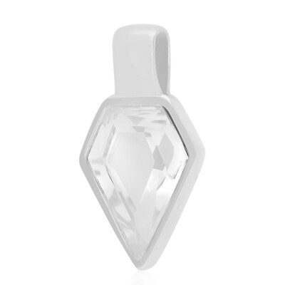 Colgante en plata con Cuarzo blanco