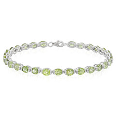 Brazalete en plata con Turmalina Paraíba