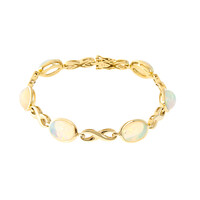 Brazalete en oro con Ópalo Welo AAA (CUSTODANA)