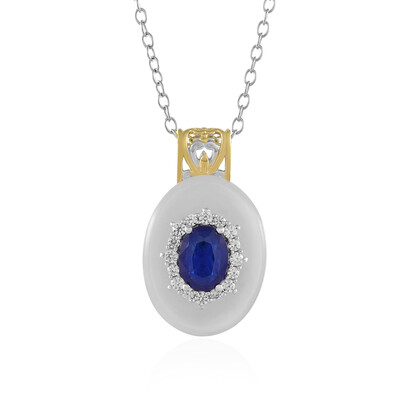 Collar en plata con Ágata blanca (Gems en Vogue)
