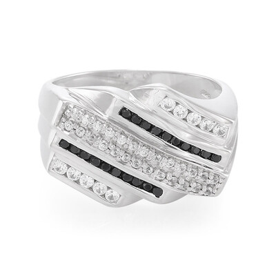 Anillo de hombre en plata con Zircón