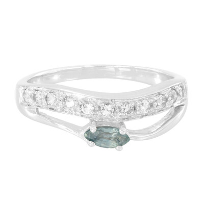 Anillo en plata con Zafiro de Tanzania
