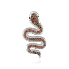 Colgante en plata con Zircón champán