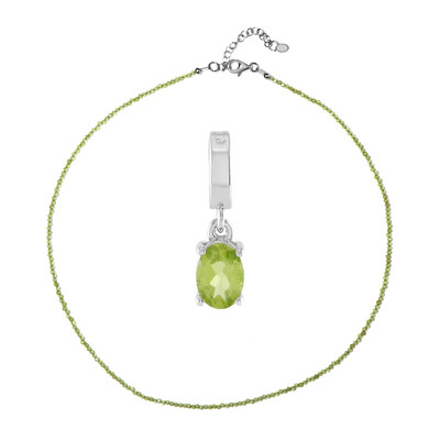 Set en plata con Peridoto