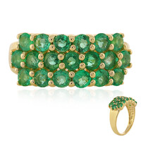 Anillo en oro con Esmeralda de Etiopía