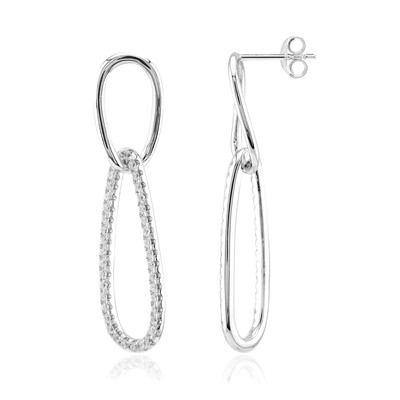 Pendientes en plata con Zircón