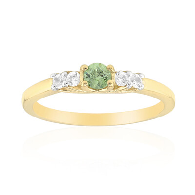 Anillo en oro con Demantoide de Madagascar (John Ferry)