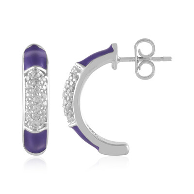Pendientes en plata con Zircón
