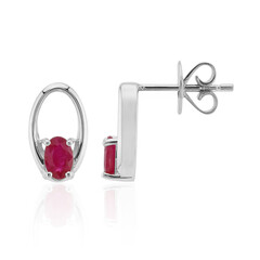 Pendientes en plata con Rubí de Birmania (Pallanova)