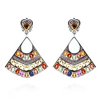 Pendientes en plata con Zafiro (Dallas Prince Designs)