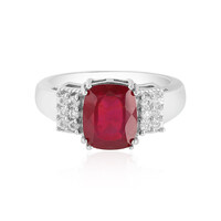 Anillo en plata con Rubí de Madagascar