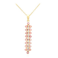 Collar en oro con Zafiro Padparascha no calentado (AMAYANI)