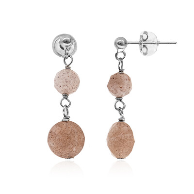 Pendientes en plata con Piedra de Luna
