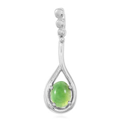 Colgante en plata con Crisoprasa imperial