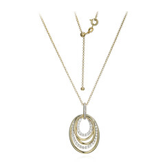 Collar en plata con Zircón(Adela Silber)