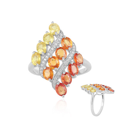 Anillo en plata con Zafiro