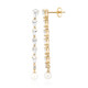Pendientes en plata con Topacio blanco