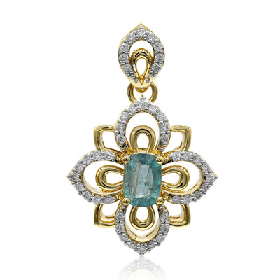 Colgante en oro con Grandidierita (AMAYANI)