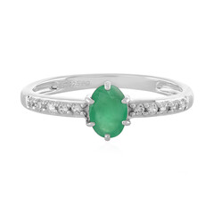 Anillo en plata con Esmeralda de Socoto