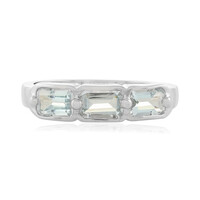 Anillo en plata con Aguamarina