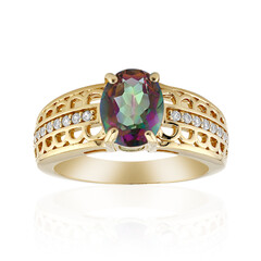 Anillo en plata con Cuarzo místico