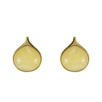 Pendientes en plata con Ámbar báltico (dagen)