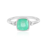 Anillo en plata con Esmeralda de Rusia